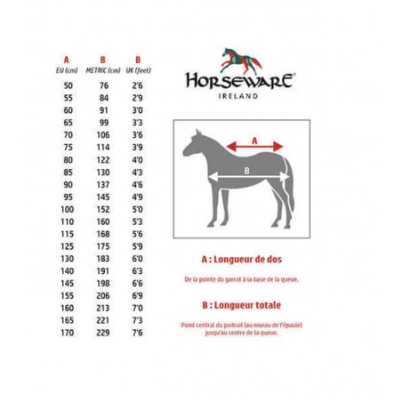 Tapis D'écurie RAMBO OPTIMO Horseware Ireland - Taille 78 Pouces - Bleu Marine/Bordeaux - Neuf